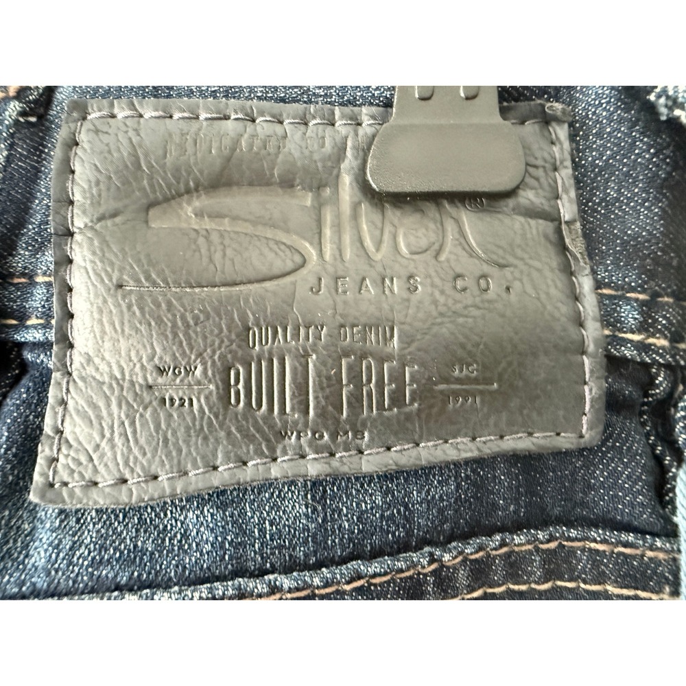 Silver Jeans Co Allan Classic Fit Straight Leg Dark Wash Jeans 32x32 New NWT - Picture 5 of 15